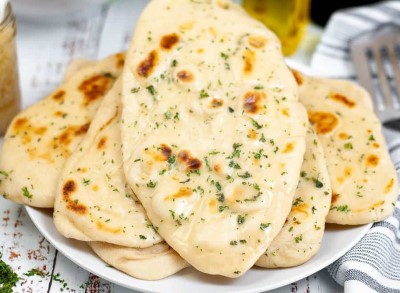 Garlic Butter Naan, Mahan Indian Restaurant